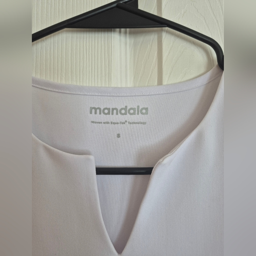 Mandala Women's White Tunic Top